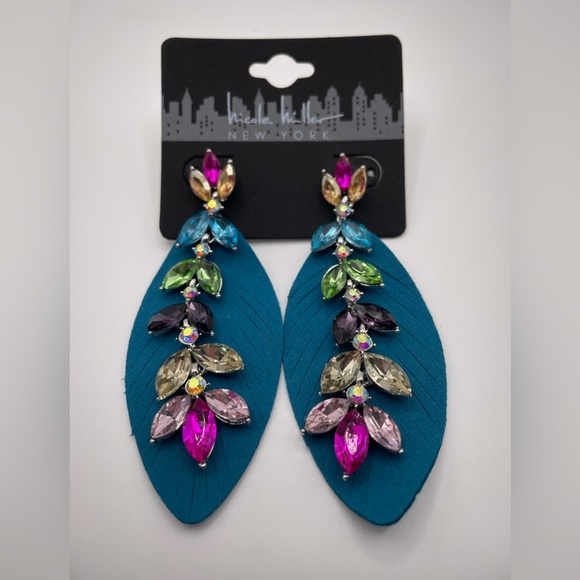 Nicole Miller New York Stoned Drop Earrings - Picture 1 of 5